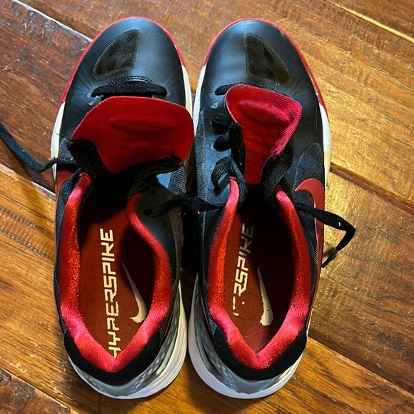 Women’s NIKE Volley Zoom HyperSpike Volleyball Sneakers. Black/Red. Size 8.5. - Picture 4 of 7